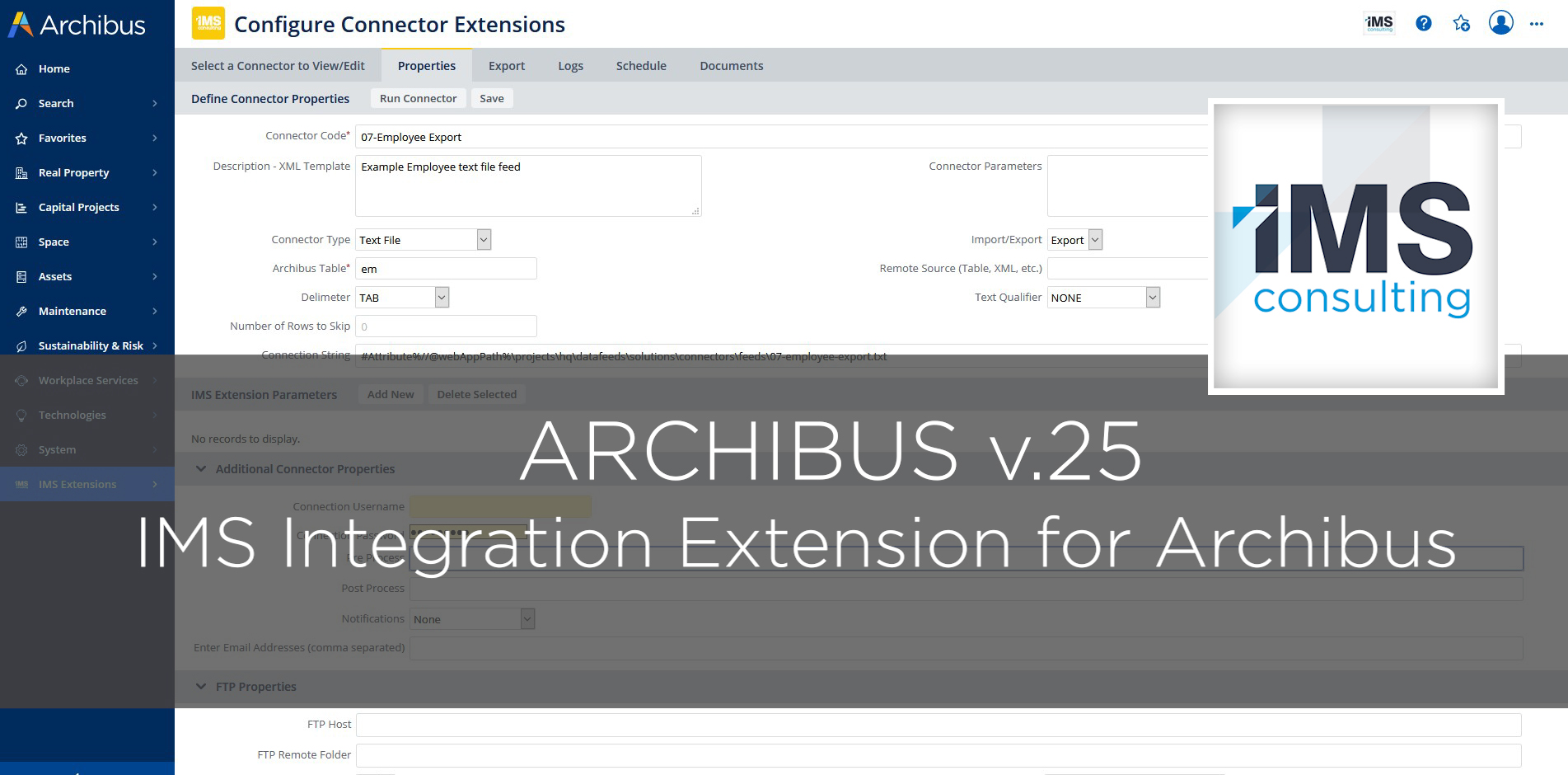 IMS Integration Extension for Archibus - IMS Consulting